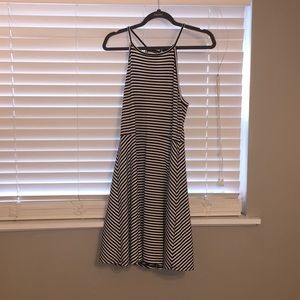 Stripped Black and White Large Dress